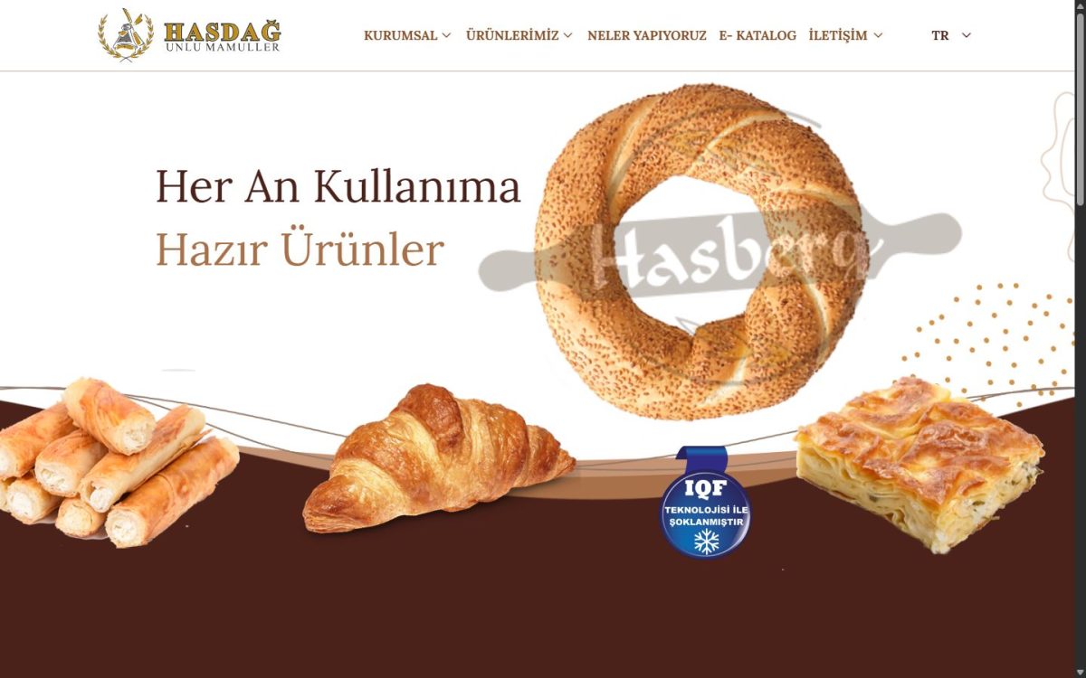 Hasdağ Unlu Mamuller — website screenshot